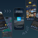 Screenshots of TripChronos travel app
